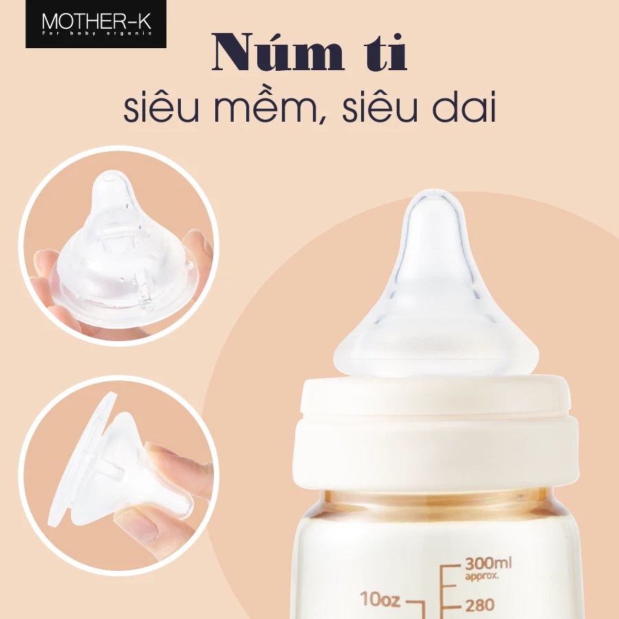 Bình sữa PPSU MOTHER-K nội địa Hàn 180ml/280ml