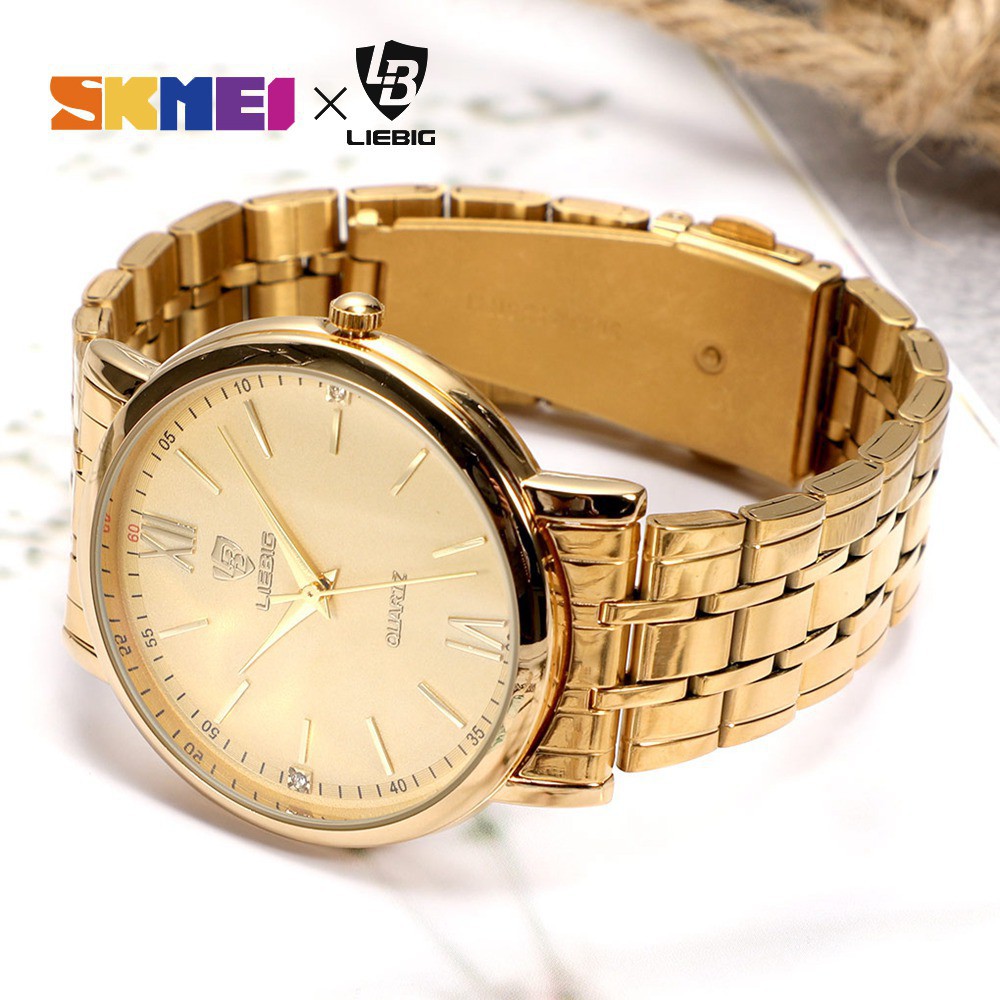 Đồng Hồ Skmei Liebig L1014 Máy Chuyển Động Thạch Anh Dây Đeo Bằng Thép Không Gỉ Phù Hợp Làm Quà Valentine | BigBuy360 - bigbuy360.vn