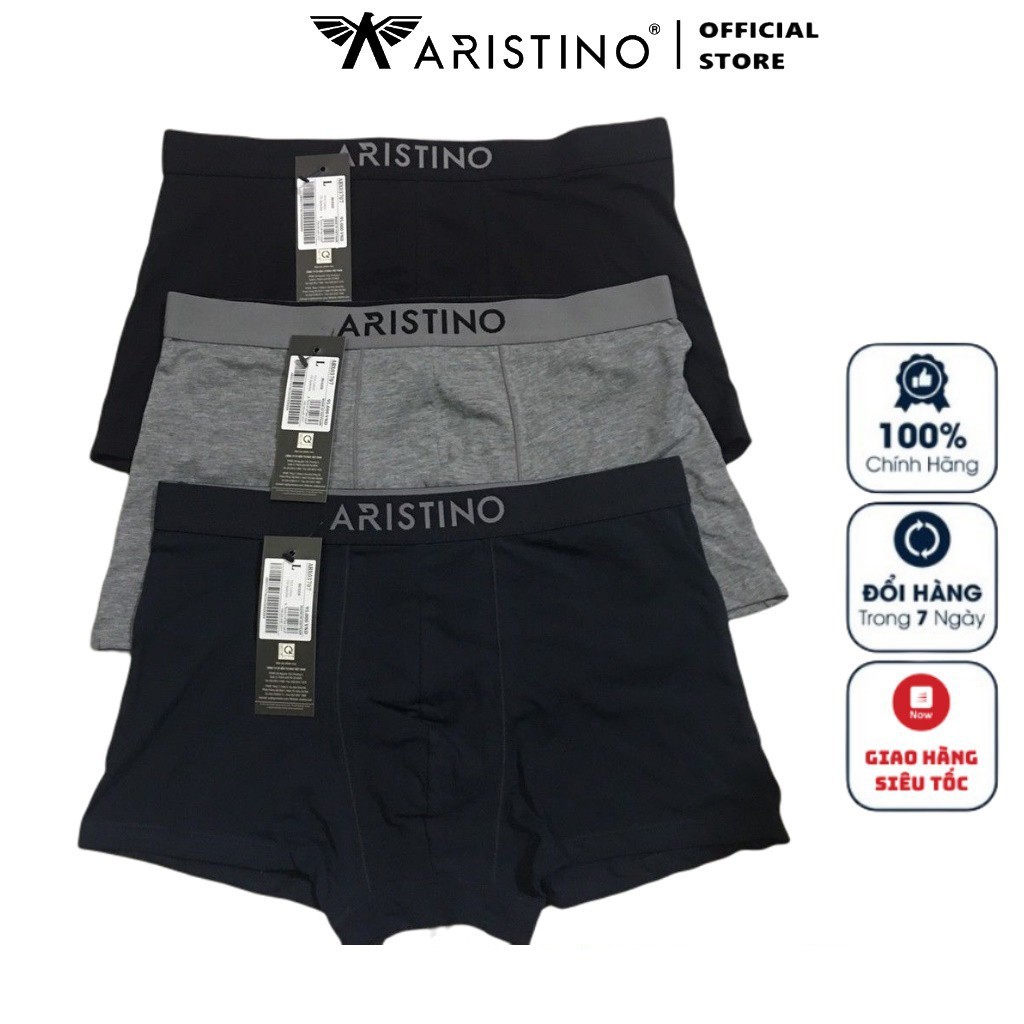 Quần lót nam sịp đùi boxer aristino chính hãng  chất liệu 100% cotton  ABX - 03707