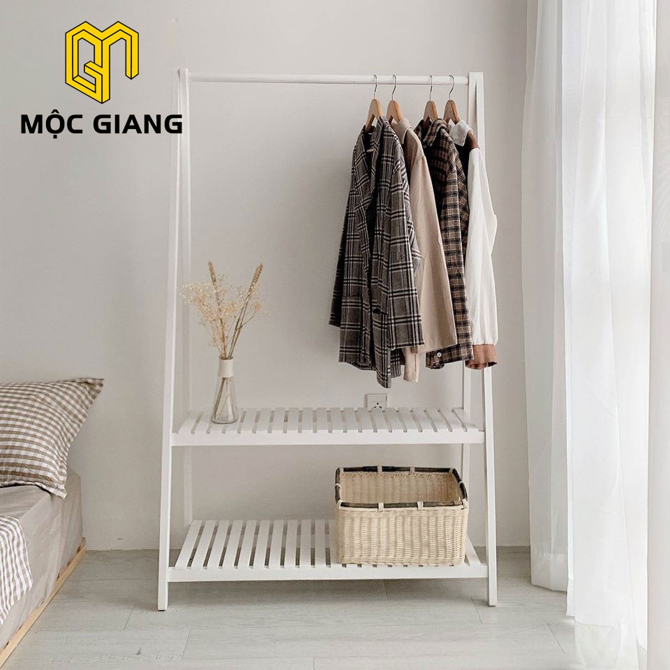 Kệ Gỗ Treo Quần Áo Chữ A, Giá Treo Quần Áo 2 Tầng Gỗ Thông Size L Phong Cách Hàn Quốc | BigBuy360 - bigbuy360.vn