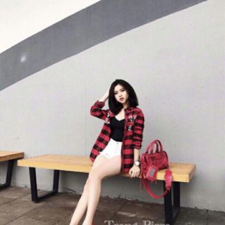 Sơmi carô vải katê sỉ 55