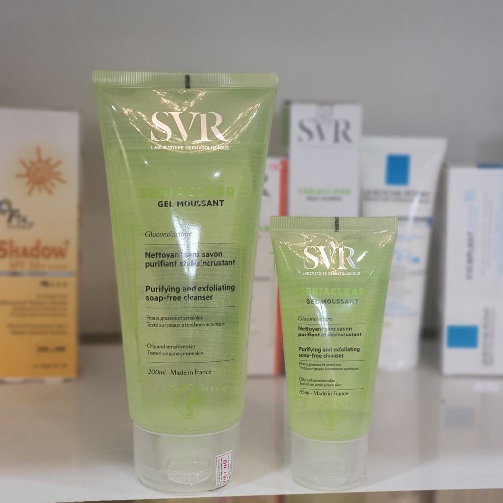 Sữa Rửa Mặt SVR Gel Moussant Cho Da Dầu Mụn & Da Nhạy Cảm 55ml, 200ml, 400ml | BigBuy360 - bigbuy360.vn