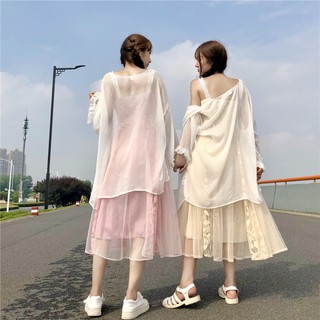 [order 12 ngày] Đầm maxi công chúa phối ren Ulzzang ( ulzzangwind )