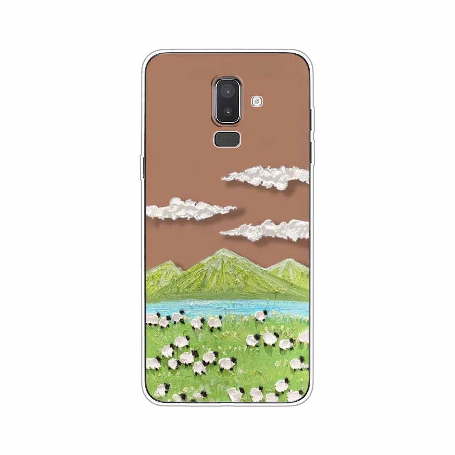 Ốp Điện Thoại TPU Dẻo In Họa Tiết Độc Đáo Thời Trang Cho Samsung Galaxy j7 pro j5 2017 J8 2018 A01