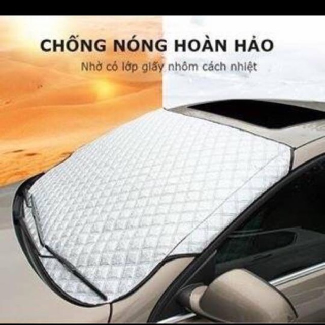 Che nắng kính lái ô tô 3 lớp có nhôm 3D cách nhiệt