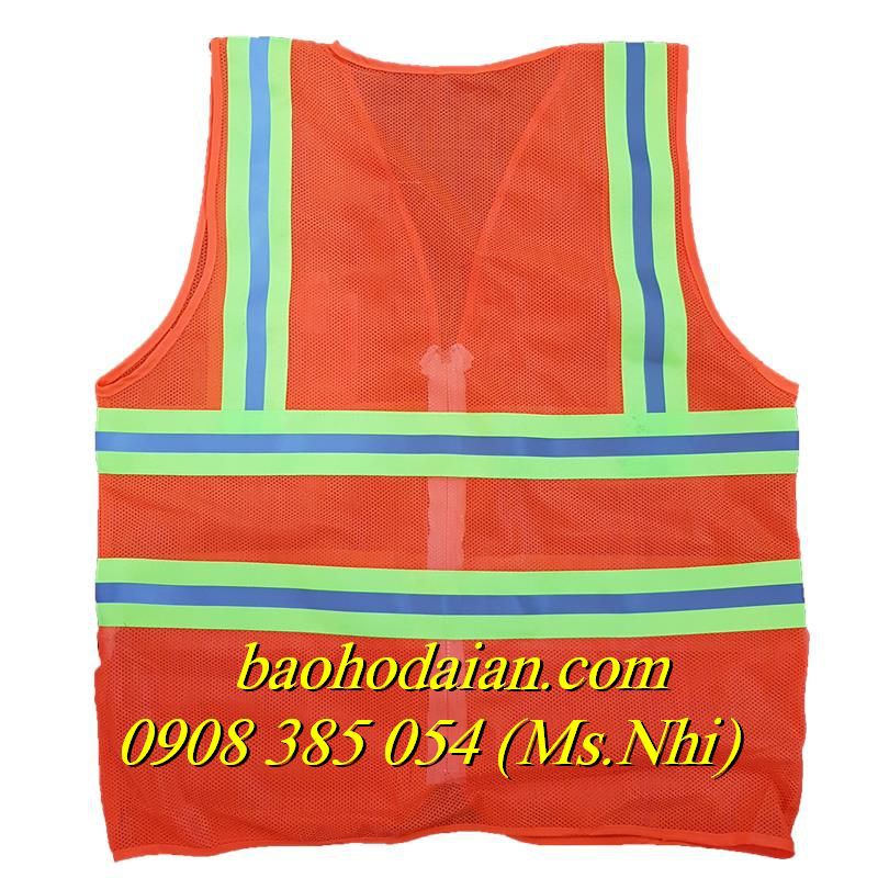 Áo Phản Quang Lưới 3M 3 Dây Kéo Kèm Túi- 2 Màu Lựa Chọn