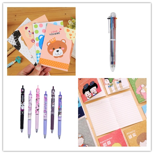 1 Sổ Tay Mini Qipin Hình Động Vật Dễ Thương Màu Sắc Ngẫu Nhiên