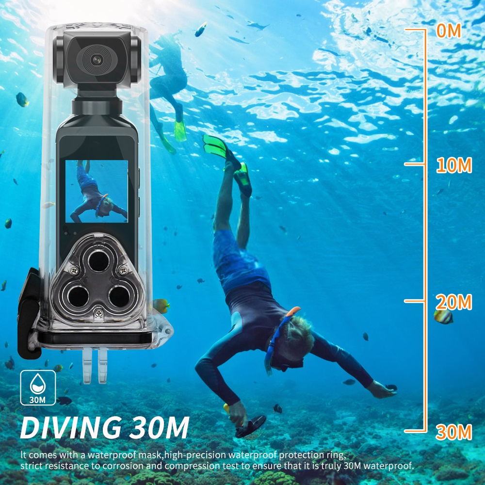 Camera Hành Trình HD Màn Hình LCD 1.3 "HD 270° Camera Thể Thao Mini Kết Nối Wifi, Có Thể Xoay Được, Chống Thấm Nước, Kèm Vỏ