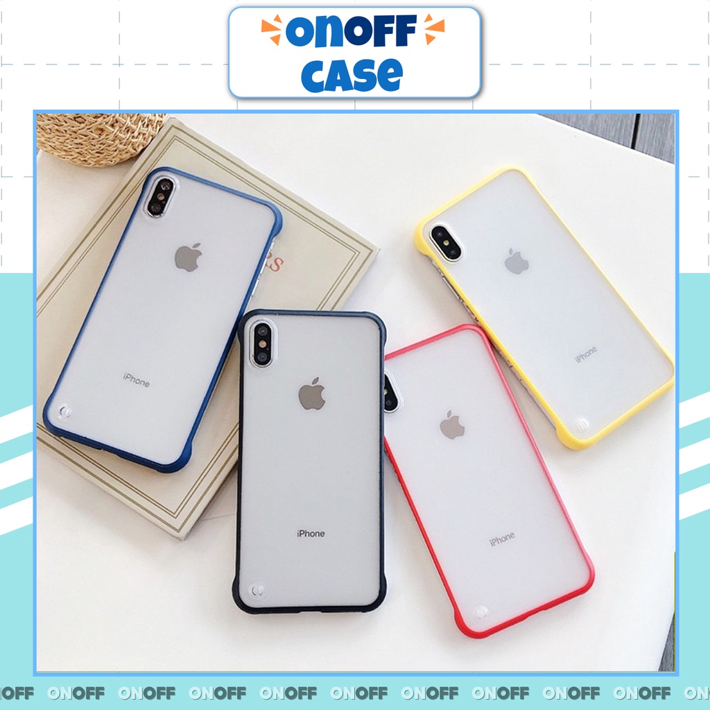 Ốp Lưng Iphone Hở Viền Mầu Khoe Body Điện Thoại Iphone ( Vàng, Xanh, Đen, Đỏ ) Iphone6/6s-Iphone6/6splus-iphone7/8