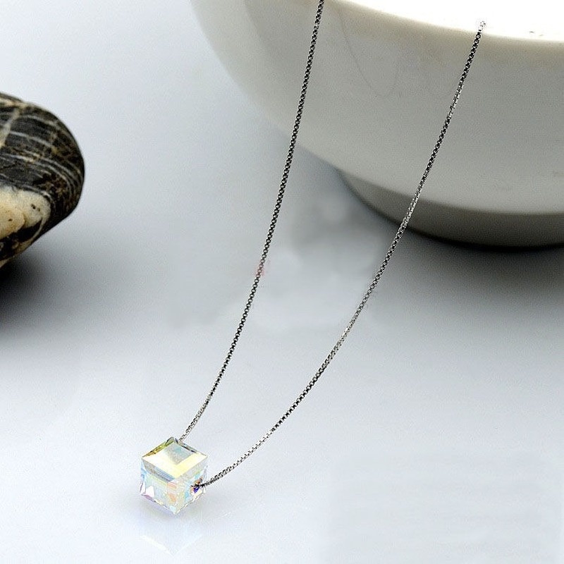 Túi Hạt Pha Lê Hình Vuông Nhiều Màu Sắc 6 / 8 / 10mm Làm Trang Sức diy