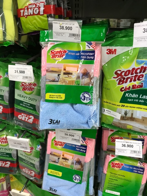 Combo 3 Khăn lau Scotch Brite 30x30cm tiện dụng