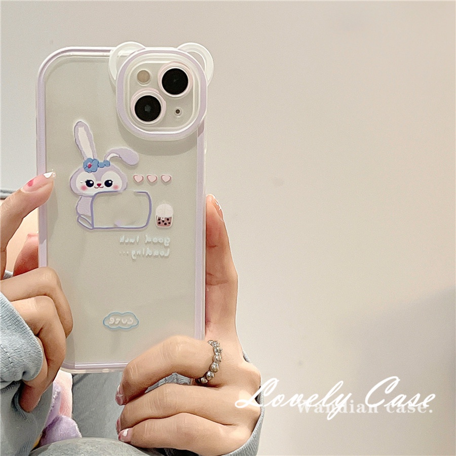 Ốp Điện Thoại Mềm Hình Động Vật Dễ Thương Cho IPhone 14 13 12 11 Pro Max SE2020 X XR Xs Max 7 8 6 6s Plus