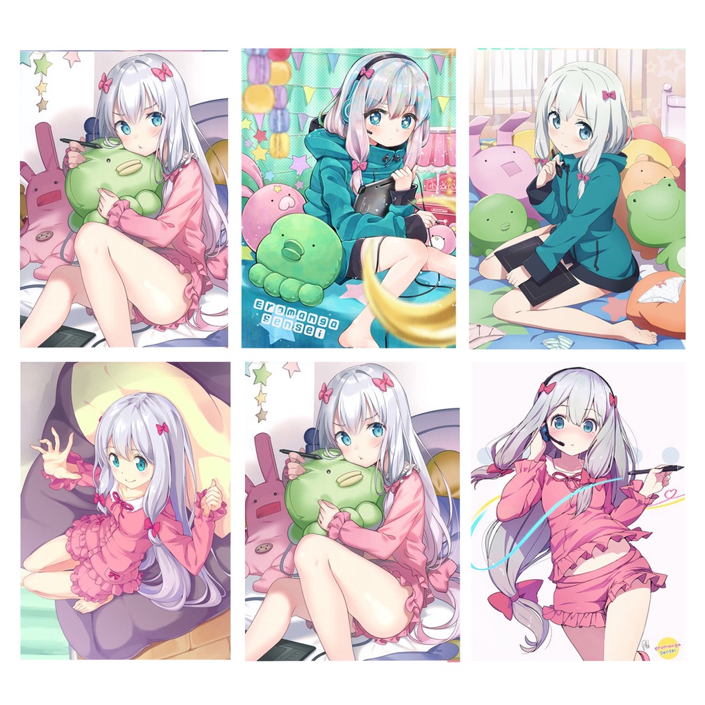 poster tranh treo anime manga Eromanga Sensei