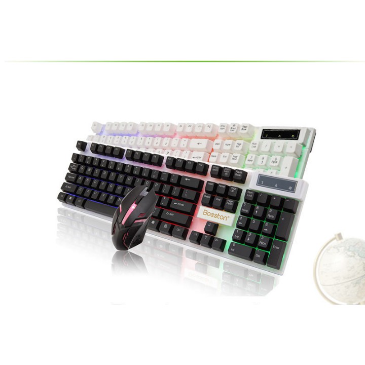 Bàn Phím full LED 7 màu Giả cơ + chuột Gaming R8 USB 8310 | BigBuy360 - bigbuy360.vn
