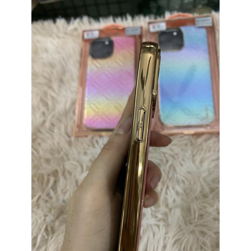 Ốp lưng dẻo Sulada đổi màu viền mạ vàng iPhone 11 12 13 pro max