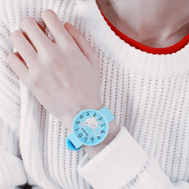 Đồng hồ thời trang nữ dây cao su mặt thú xinh Candycat PKHRCAT001 (Đường kính mặt: 36 mm) | BigBuy360 - bigbuy360.vn
