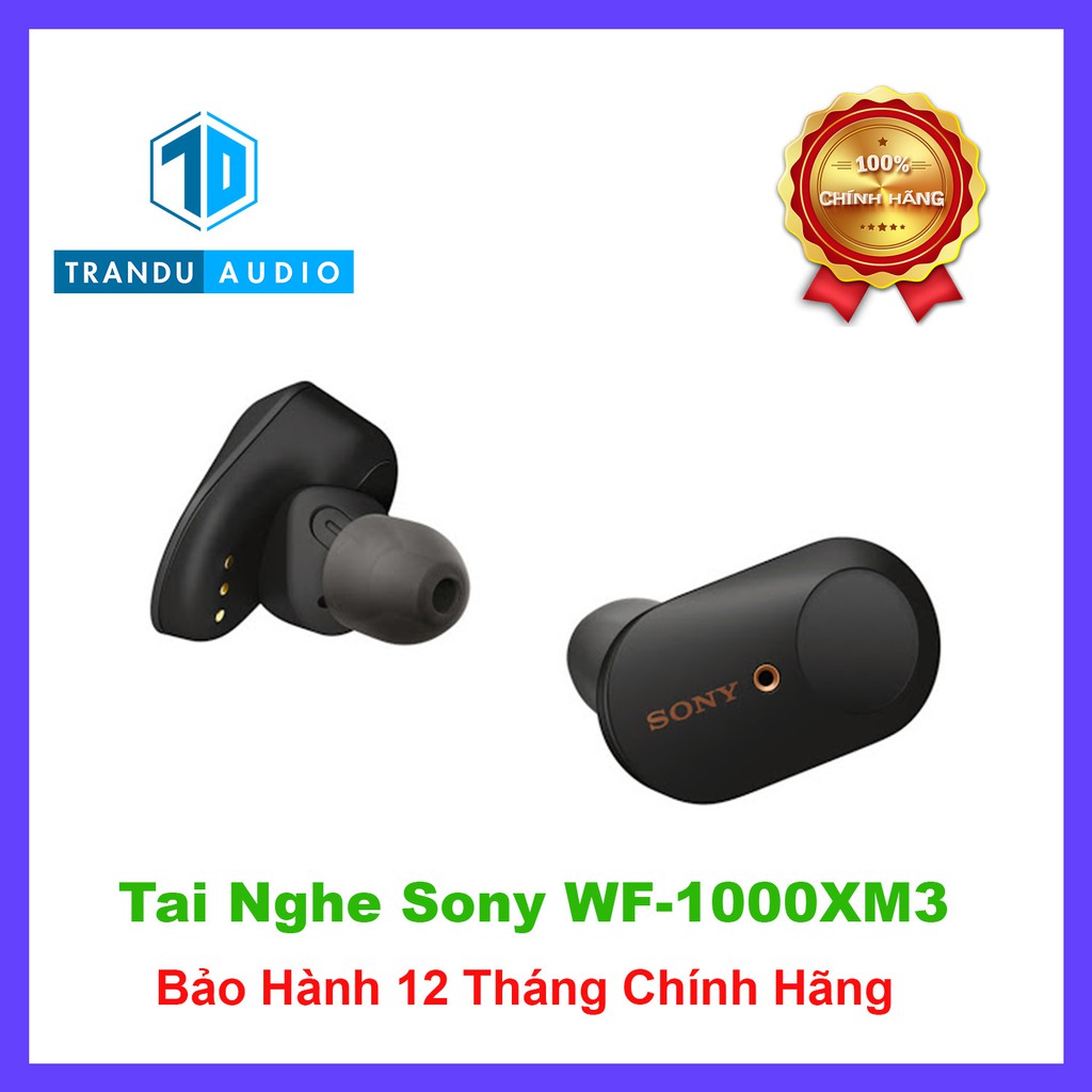 Tai Nghe Bluetooth Sony WF-1000XM3 WF 1000XM3, Mới 100%,Chống Ồn Chủ Động, Pin 6h, Sạc