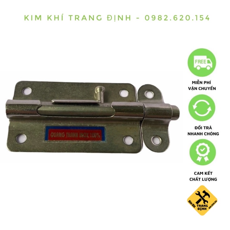 Chốt cửa ngang inox 5cm 7cm 9cm