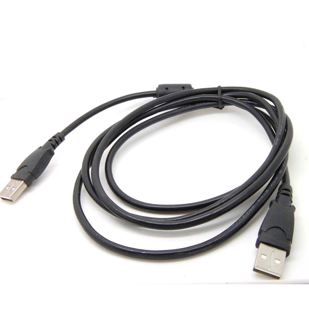 6Feet USB 2.0 Type-A Nam Sang Type-A Nam Cáp Đen 180CM HỖ TRỢ ĐIỆN VÀ DỮ LIỆU