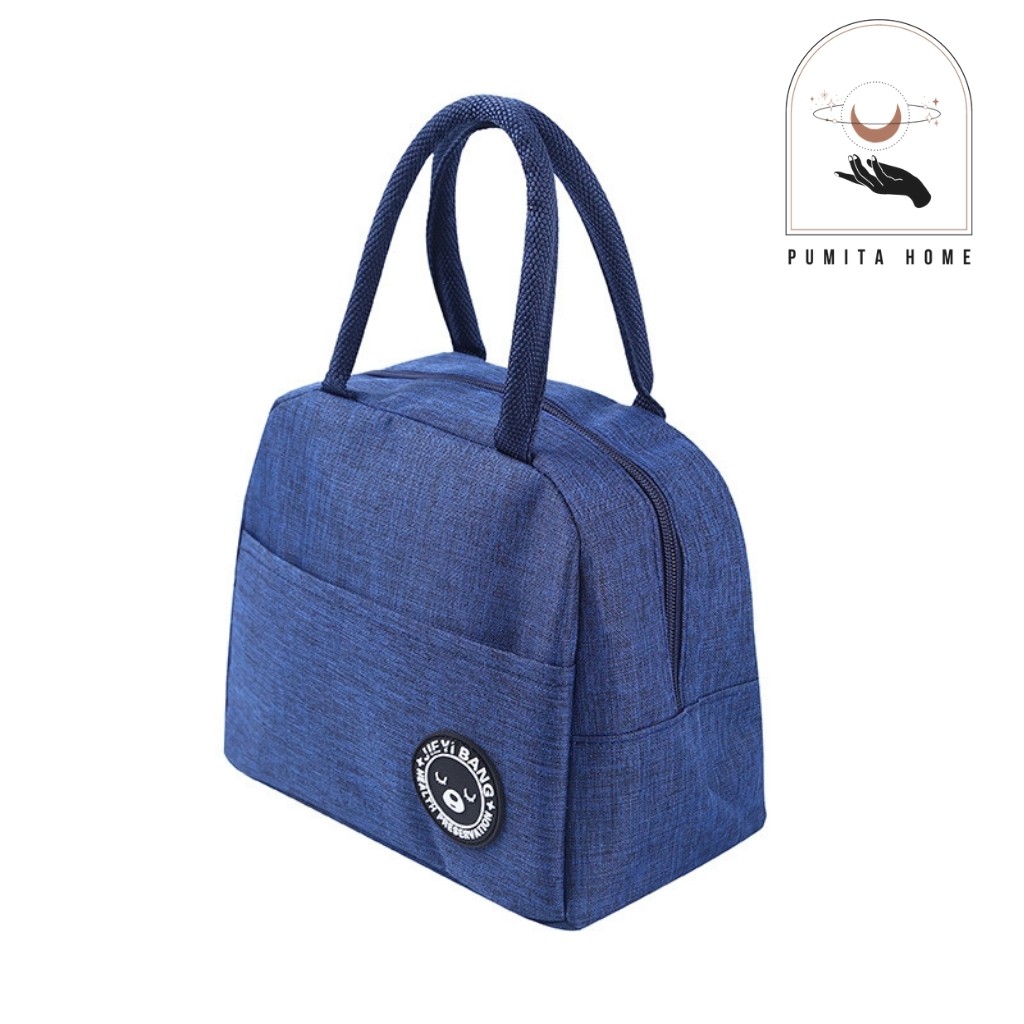 Túi Đựng Hộp Cơm Giữ Nhiệt Chống Thấm Nước Tiện Dụng Lunch Bag Loại Mới Quai Xách Siêu Chắc PUMITA