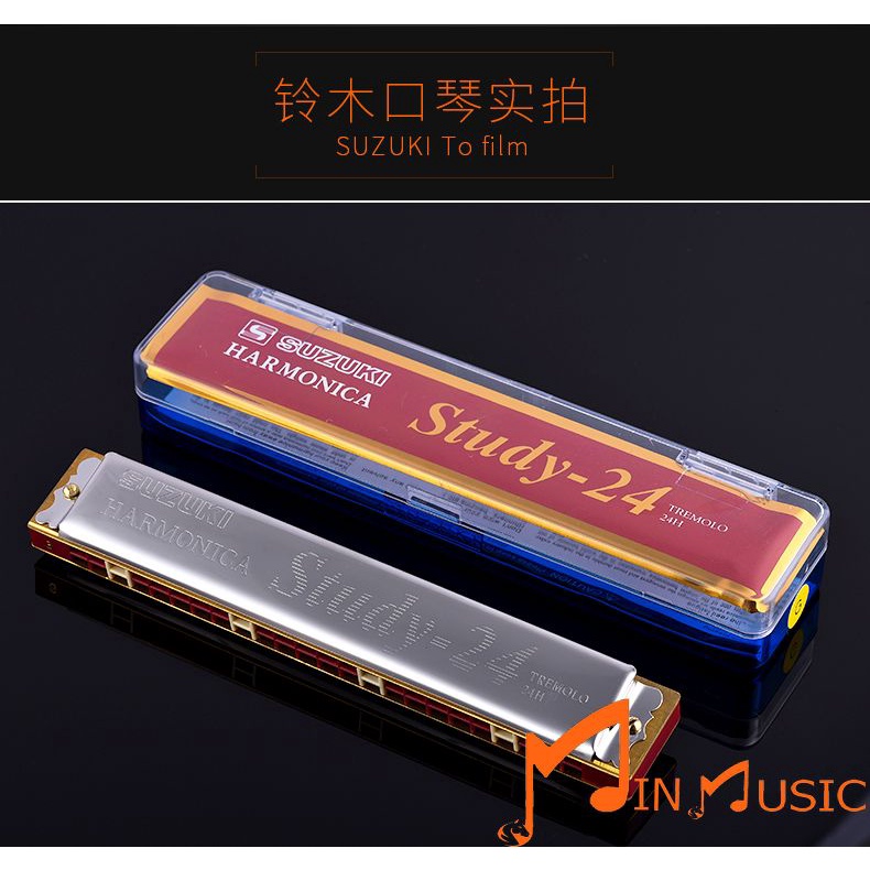 Kèn Harmonica Suzuki STUDY24 24 Lỗ I Hàng Chính Hãng