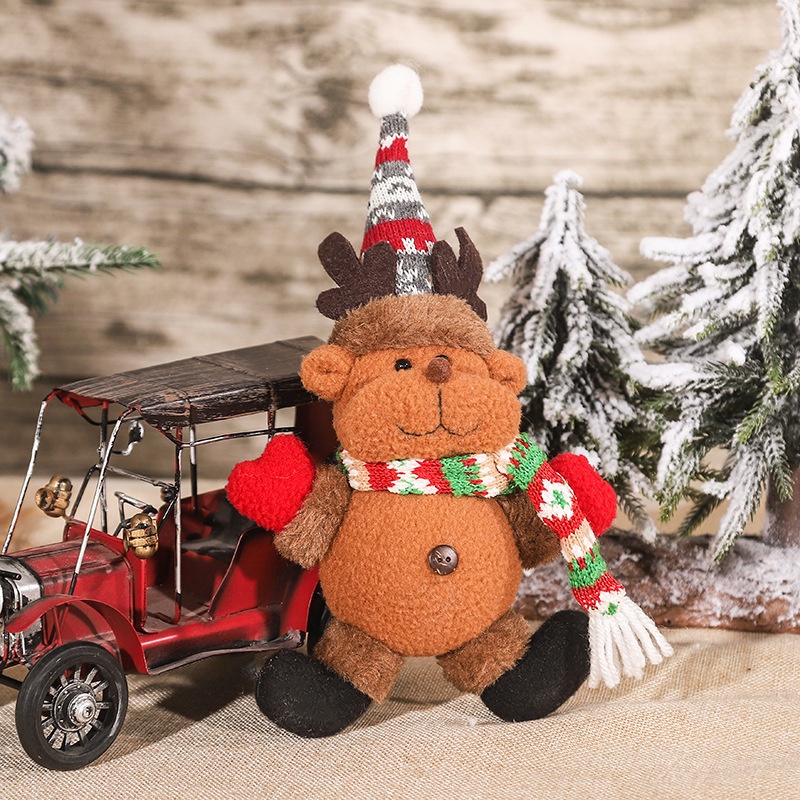 Búp Bê Nhồi Bông Hình Ông Già Noel / Người Tuyết / Nai Sừng Tấm Phát Sáng Trang Trí Cây Thông