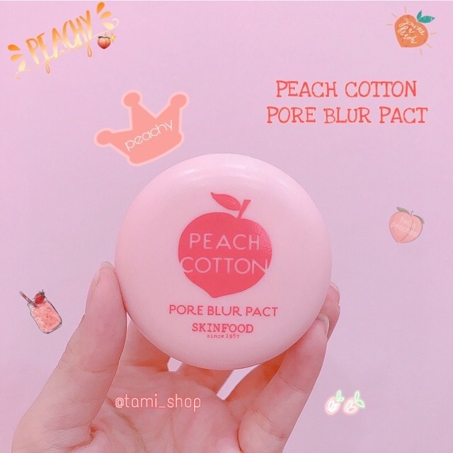 Phấn Phủ Skinfood PEACH COTTON PORE BLUR PACT ( DATE 7/2022 ) | BigBuy360 - bigbuy360.vn