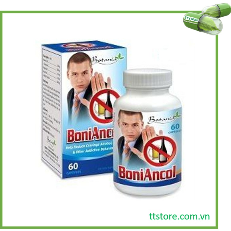 BoniAncol (Hộp 60 viên) - Giúp cai rượu, bảo vệ gan [Boni ancol]