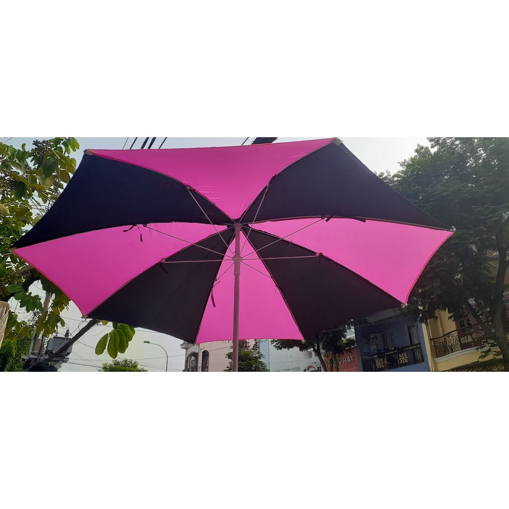 Dù che nắng ngoài trời dù che nắng dù chính tâm loại lớn KHÔNG KÈM ĐẾ - Đường kính 2m2 cao 2m5 chất liệu Polyester