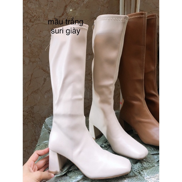 FREESHIP VIDEO + ẢNH THẬT BỐT ĐÙI NỮ DA LỲ MỀM ÊM CHÂN GÓT CAO 7P FULLBOX MS 989 | BigBuy360 - bigbuy360.vn