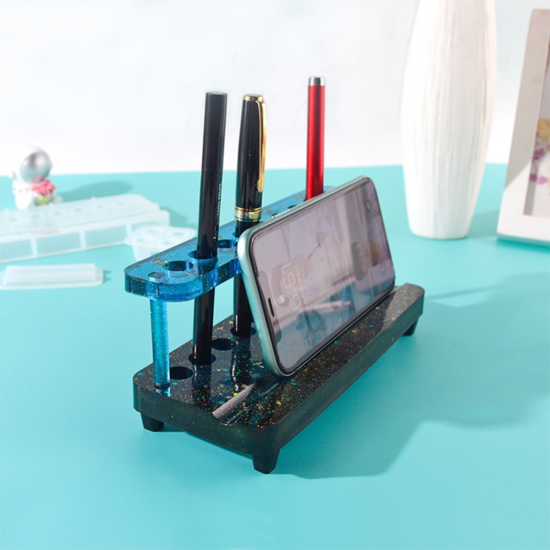 Set 4 Khuôn Đổ Xi Măng Làm Giá Đỡ Bút Tiện Lợi