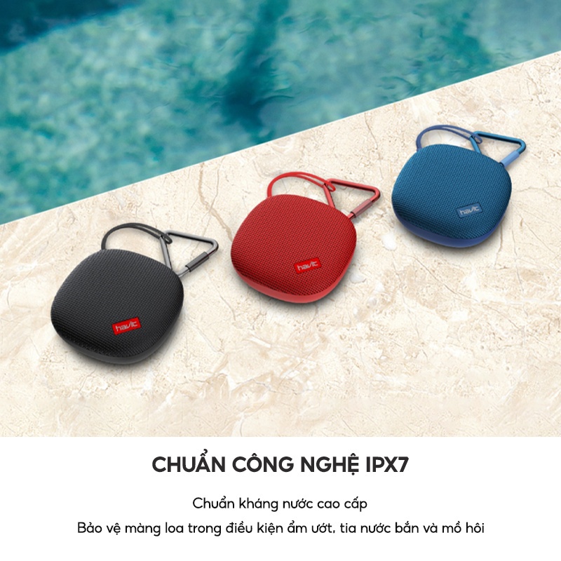 【Giao Hỏa Tốc】Loa Bluetooth Mini HAVIT M65 Thiết Kế Nhỏ Gọn, Kháng Nước Chuẩn IPX7, Nghe Đến 15H - Chính Hãng BH 12T