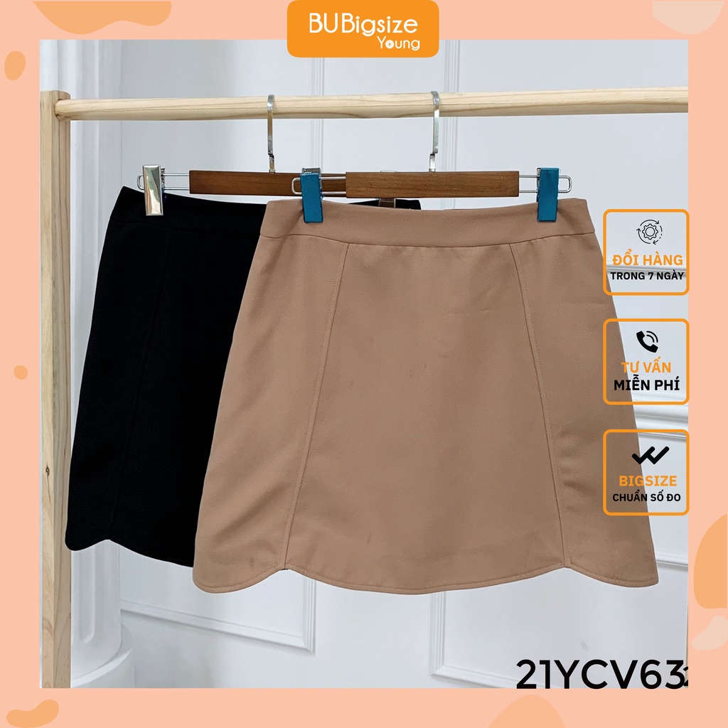 Chân váy đánh cong gấu BIGSIZE 55kg đến 95kg - 21YCV63 - [BU Bigsize Young]