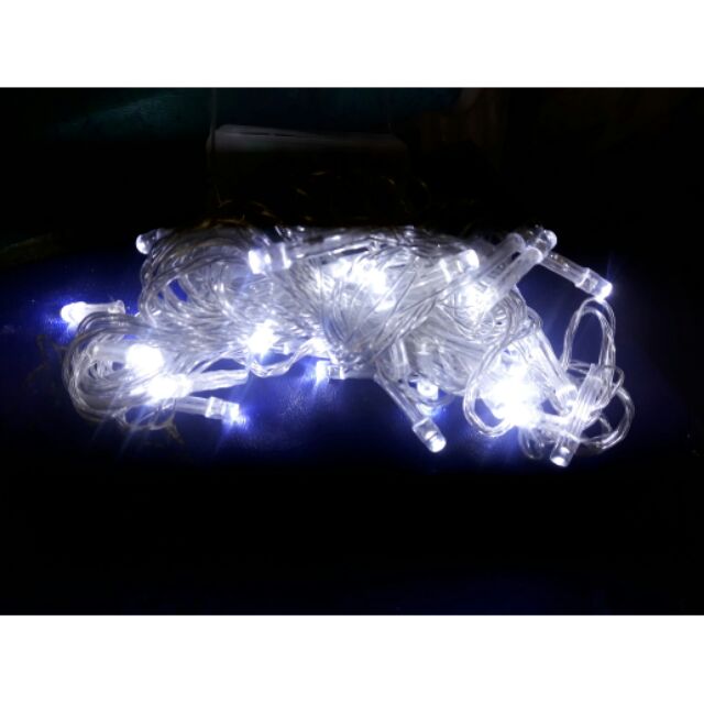 Dây Đèn Led Chớp Tiêu Màu Trắng Dài 4m (4 Mét) Có 8 Kiểu Chớp .
