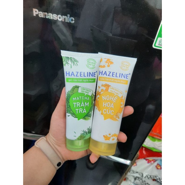 Sữa Rửa Mặt Hazeline Matcha Tràm Trà 100g - Cho làn Da Sáng Mịn