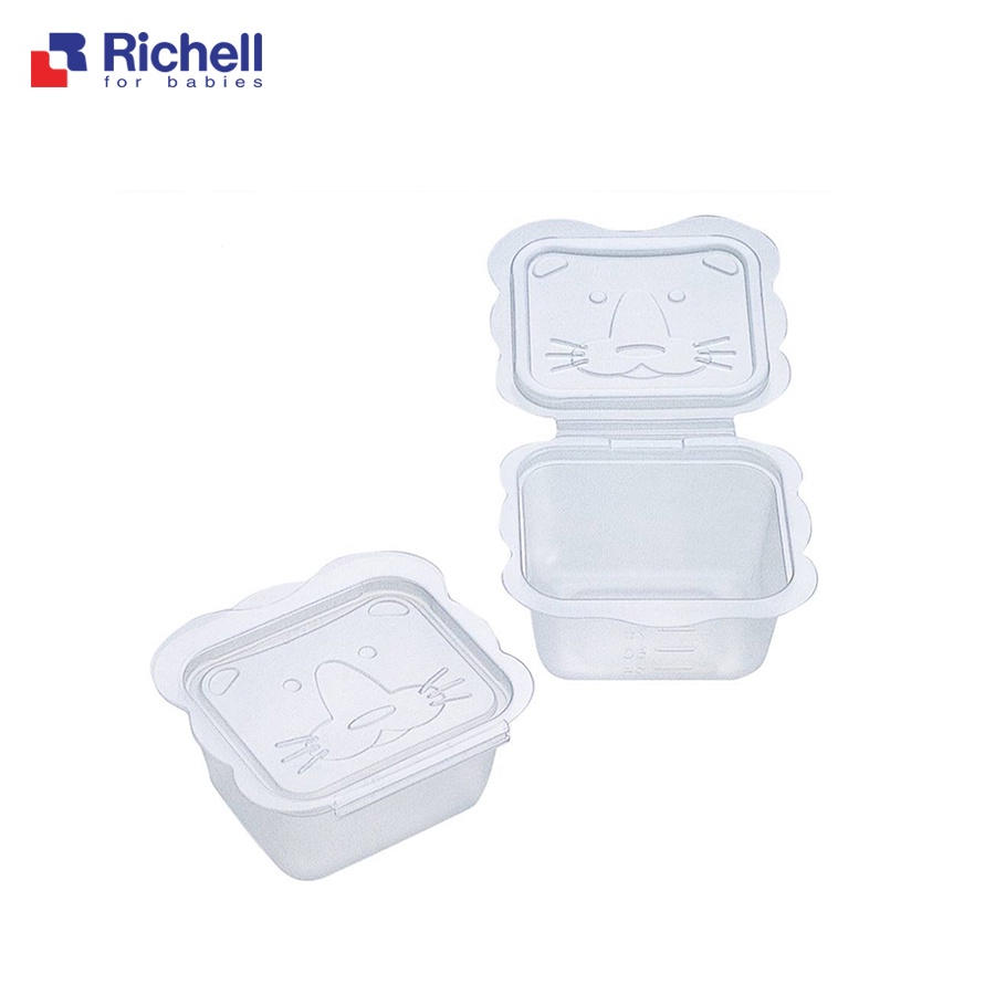 Bộ khay trữ / hộp trữ đông thức ăn dặm cho bé Richell đủ size