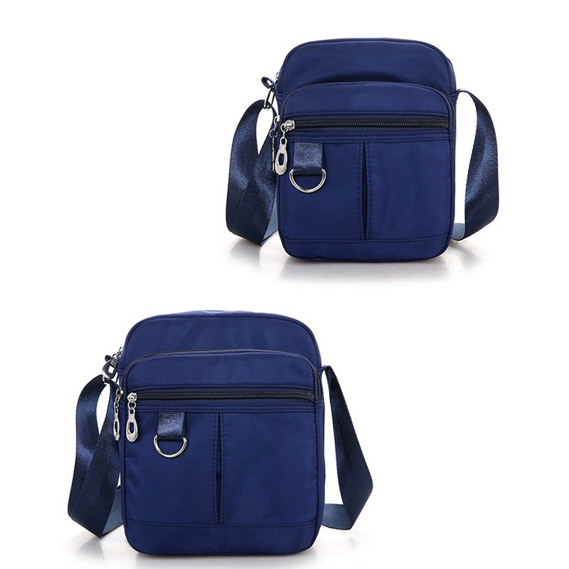 Women Oxford Cloth Multi-layer Crossbody Shoulder Bag