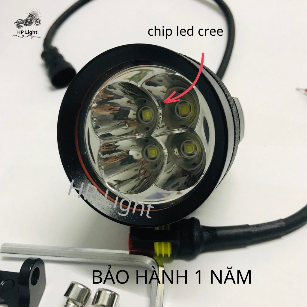 ĐÈN TRỢ SÁNG L4X CREE Chính Hãng Siêu Sáng Mẫu Mới Nhất Bảo Hành 1 Năm_Trợ Sáng HP LIGHT BMU