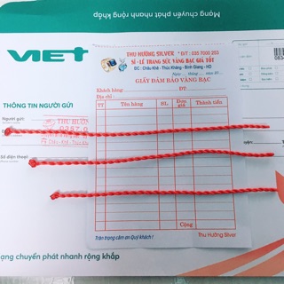 Sỉ Vòng tay chỉ đỏ trơn may mắn sll
