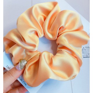 Cột tóc vải Phi Bóng Scrunchie Nhiều Màu Size to 14cm( Ảnh thật tự chụp)