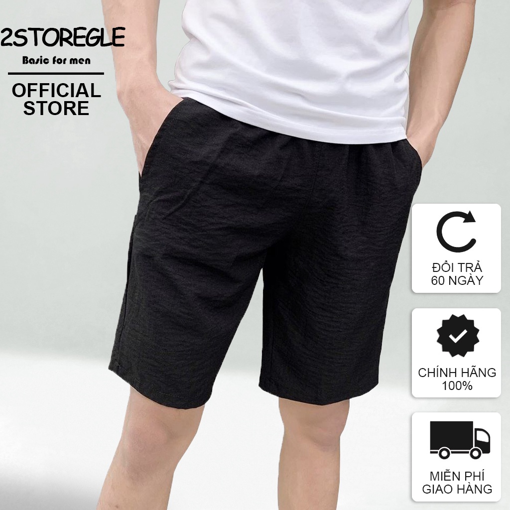 Quần Short Đũi Nam 2STOREGLE Chất Mát Mịn Trẻ Trung Vải Không Bai Gião Không Xù Lông