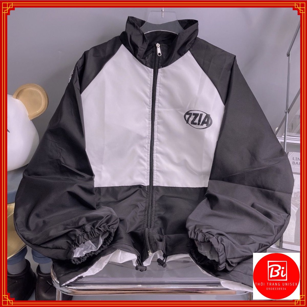 Áo Khoác Dù 2 Lớp Cổ Trụ Tay Chun_Áo In Chữ 7ZIA_Chất Dù Sịn Nhập QC Thoáng Không Bí Hơi_AK64