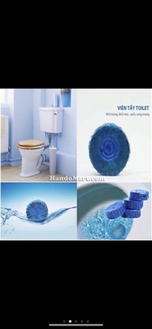 Vĩ 10 viên tẩy bồn cầu của nhật