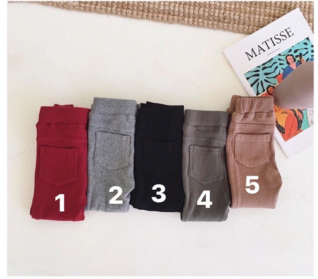 Quần thun gân bé gái