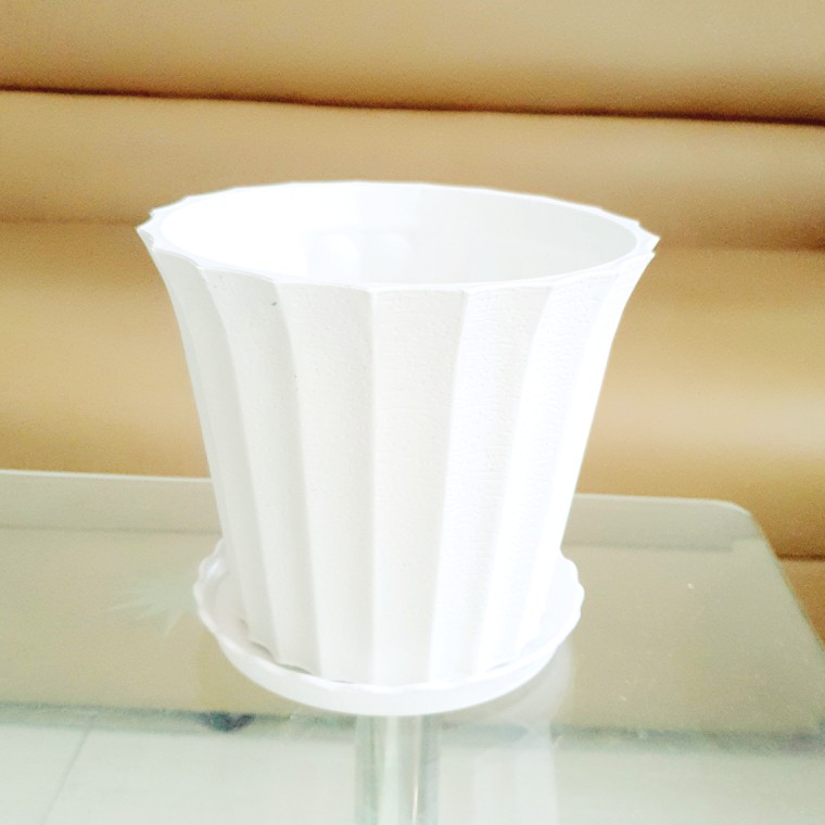 [Combo] Chậu Khía Để Bàn + Tặng Luôn Đĩa Lót (Hàng Loại 1)