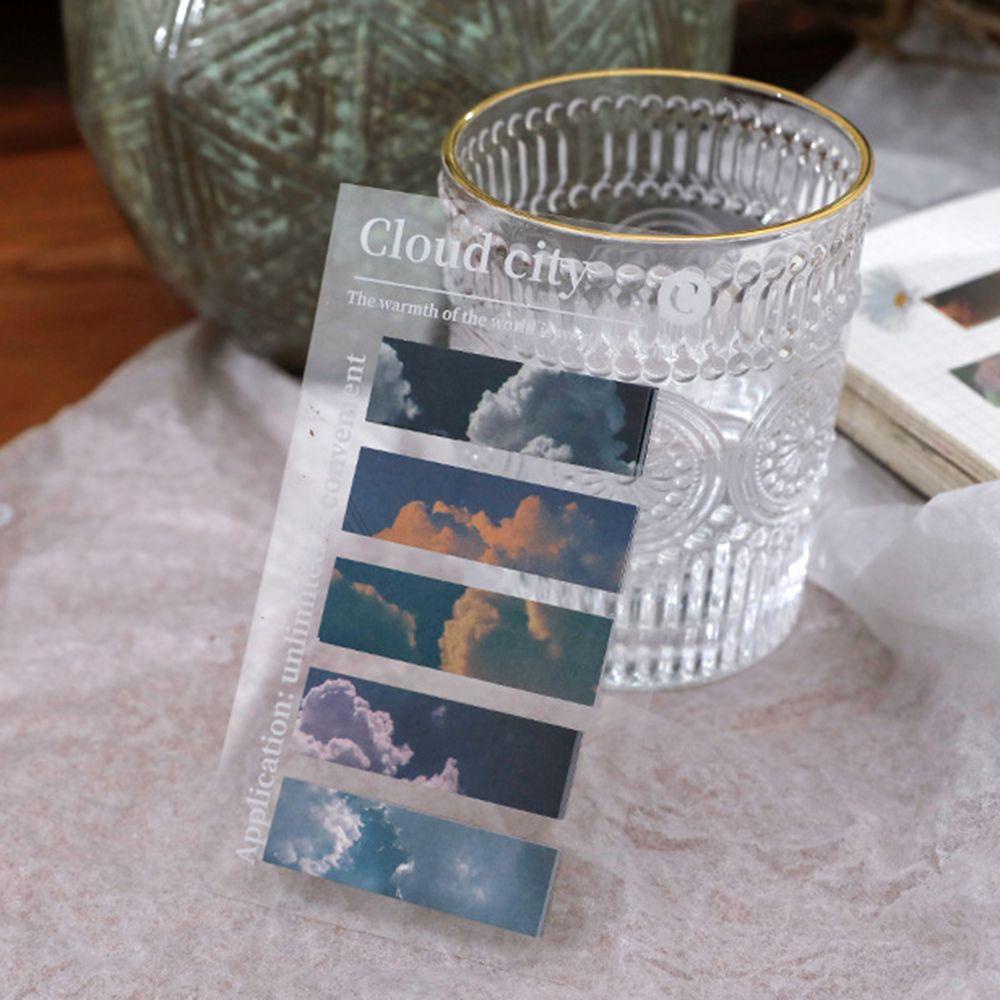 Hecceh 100 Tờ ​Giấy Ghi Chú Tự Dính Hình Phong Cảnh Dễ Thương Cho Văn Phòng Trường Học ​Ghi Chú ​Giấy Dán Ghi Chú