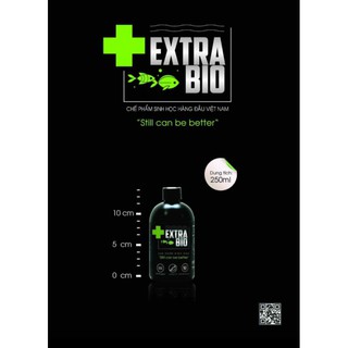 vi sinh extra bio 250ml trong nước bể cá