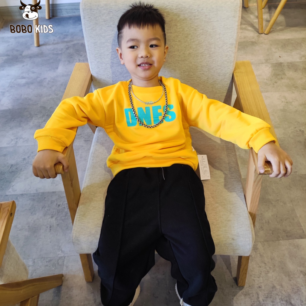 Áo Nỉ Bé Trai Và Bé Gái BoBoKids, Áo Sweater Dài Tay Cho Trẻ Em Từ 1,5-10 Tuổi Phong Cách Hàn Quốc