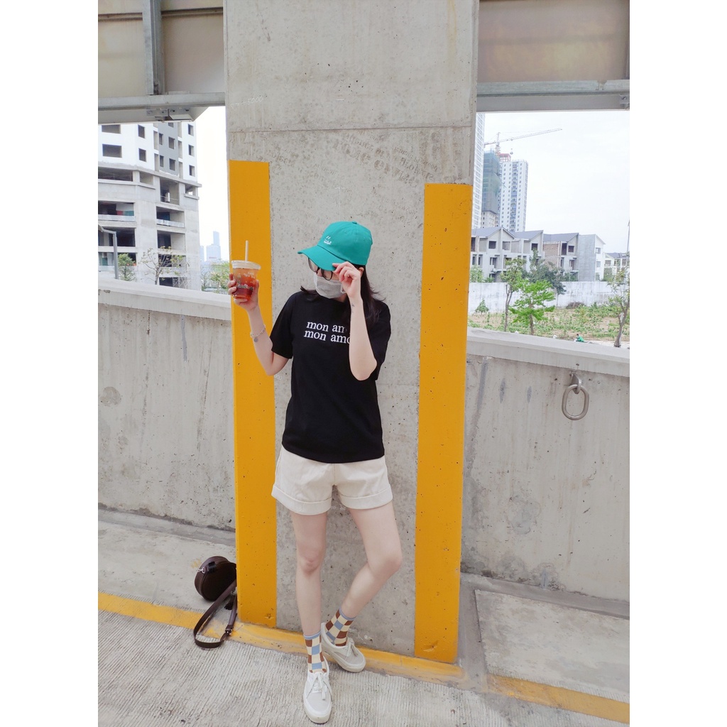 Áo thun tay lỡ freesize mẫu Amour phong cách streetwear cá tính đồ đôi nam nữ vải Quảng Châu 3158 đẹp
