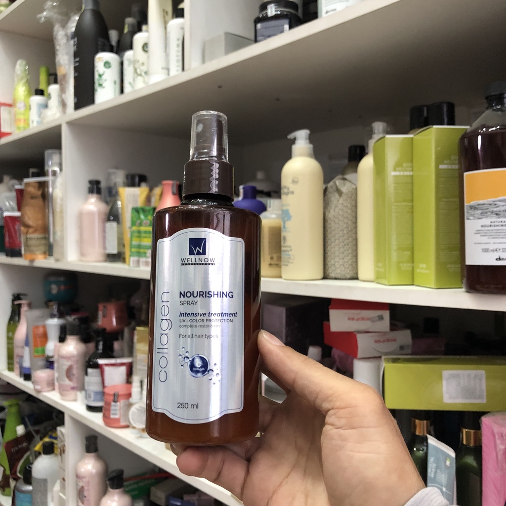 XỊT DƯỠNG TÓC COLLAGEN WELLNOW SIÊU THƠM VÀ MỀM MƯỢT 250ML